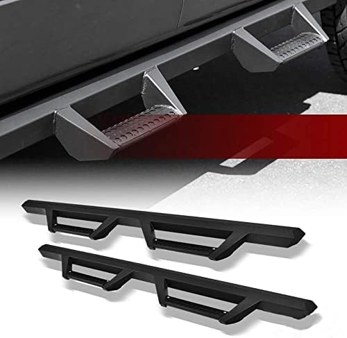 Hoop Drop Step Side Bars Running Boards Matte Black 2009-2019 For Ram 1500 Quad