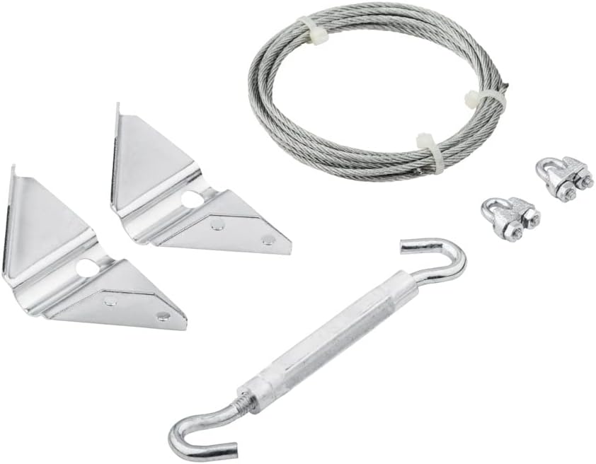 National Hardware Anti-Sag Gate Kit, Heavy-Gauge Steel, Zinc Plated | Corrects and Prevents Gate Sag Up to 7.5 ft Diagonal, Cable, Turnbuckle