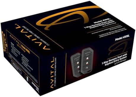 Avital 4109L 1-Way Remote Start System with Two 4-Button Remotes