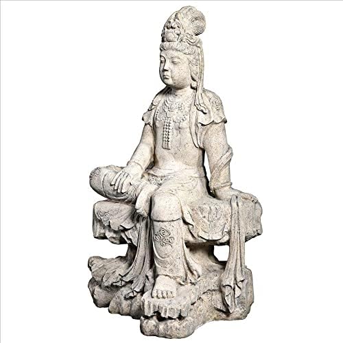 Design Toscano Neolithic Style Gaia Earth Mother Woman Indoor/Outdoor Garden Statue, 40 inches tall, Cast Stone Resin, Rough Stone Finish