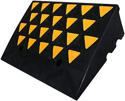 BESEA 6 Inch High Rubber Curb Ramp 23.6" Long, Heavy Duty Driveway Ramp