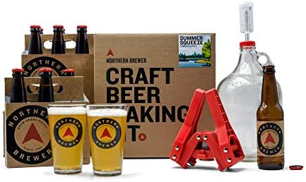 Northern Brewer - Siphonless 1 Gallon Craft Beer Making Starter Kit, Equipment and Beer Recipe Kit (American Wheat)