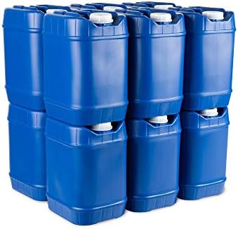 5-Gallon Stackable Water Storage Containers, Emergency Water Storage for Camping and Disaster Preparedness, 40 Gallons