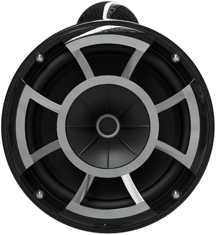 Wet Sounds Revolution Series 8 inch EFG HLCD Tower Speakers - Black w/ Fixed Clamp