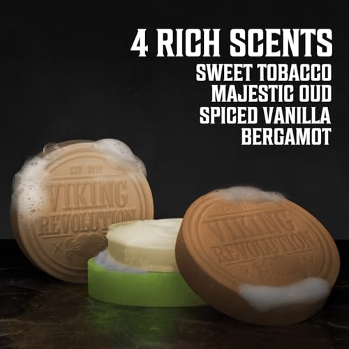 Viking Revolution Shaving Soap Variety Set 1 - 2.5 oz (4 Pack)
