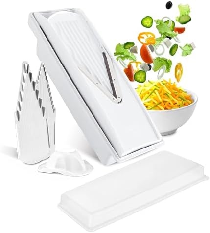 Swissmar V-Prep™ Mandoline Slicer – Versatile Kitchen Slicer for Julienne, Shred