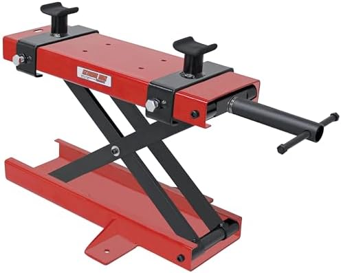 Extreme Max 5001.5047 1100 lb. Motorcycle Scissors Jack - Narrow | 1100 lb. Capacity