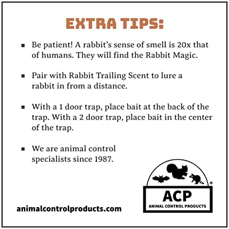 Barons Rabbit Magic Premium Paste Bait 8 Oz | Sweet Scented & Highly Attractive Lure to Get Rid of Wild Rabbits | Outdoor Garden Farm Yard Use | 48