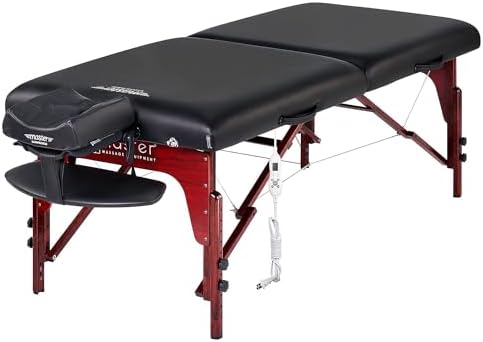 31" Montclair ThermaTop™ Master Massage Portable Massage Table with Memory Foam, Reiki Panels