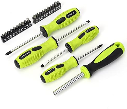 FASTPRO 215-Piece Home Repairing Tool Set with 12-Inch Wide Mouth Open Storage Bag, Household Hand Tool Kit,Red