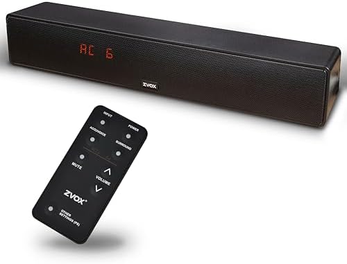ZVOX AccuVoice AV157 Dialogue Clarifying Soundbar- 12 Levels of Voice Boost