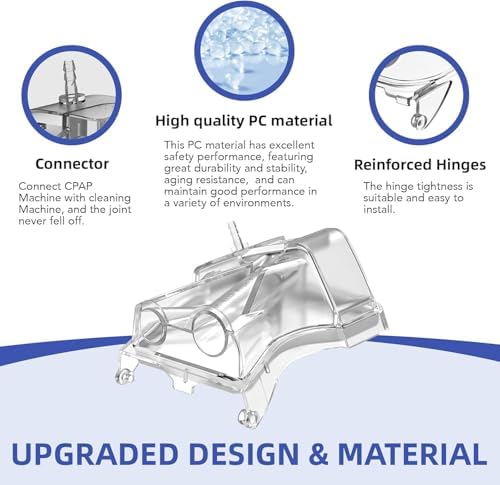 Universal Tubing Adapter for AirCurve 10 Series Machines and ResMed AirSense 10, Compatible with Cleaner and Sanitizer Machines