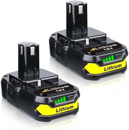 VANTTECH 2Packs P102 18V 3.6Ah Battery Replacement for Ryobi 18V Lithium Ion Battery RBL1805 P108 P103 P105 P107 P109 P104 Compatible with Ryobi