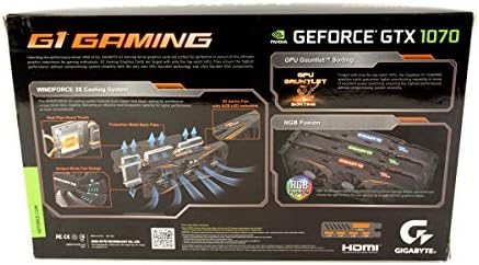 Gigabyte GeForce GTX 1070 G1 Gaming Video/Graphics Cards GV-N1070G1 GAMING-8GD (Renewed)
