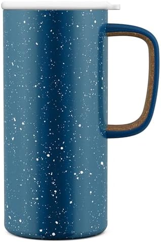 Ello Campy 18oz Insulated Stainless Steel Travel Mug with Handle, Avalon Sea