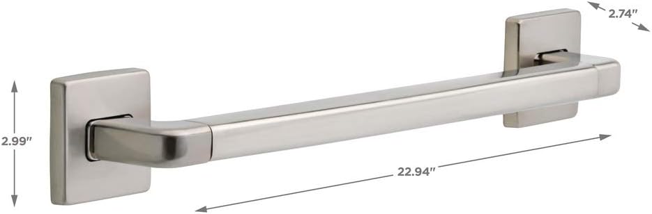 DELTA FAUCET 41918-SS Angular Modern Grab Bar, 18-Inch, Stainless, Brilliance Stainless Steel