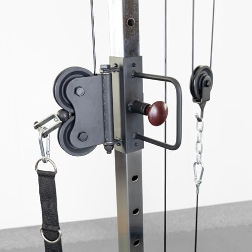 Body-Solid Best Fitness Functional Trainer Cable Machine, Full Body Workout Weight Stacks, Chest and Shoulder Exercise Home Gym LAT Pulldown Machines with 190lb Weights Stack