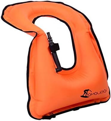 OMOUBOI Snorkel Vest for Adults Swim Vests Inflatable Snorkeling Jackets for Diving, Snorkeling, Swimming Safety (Suitable for 100-220 lbs)