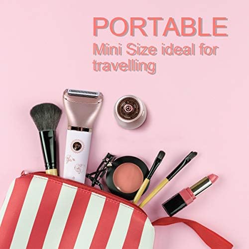 Electric Razors for Women - Painless 2-in-1 Shaver for Women Hair Remover for Face, Legs and Underarm Wet & Dry, Portable Bikini Trimmer