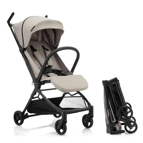 Gromast Travel Stroller for Airplane, Ultra Compact & Lightweight – Only 9.9 lbs, Portable Infant Toddler Baby Stroller, w/UPF 50+ Canopy - Black