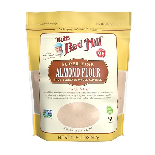 Bob's Red Mill Blanched Almond Flour, Finely Sifted - 1 Pound (Pack of 4) - Non-GMO, Gluten Free, Paleo, Vegan, Keto Friendly