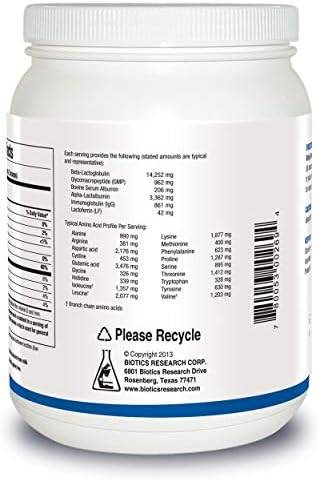BIOTICS RESEARCH WHEY Protein Isolate Unflavored 20 Grams - Undenatured Non-GMO Delicious Protein Powder -Supports Muscle Growth, Energy, High Immune Factors (IgG, Lactoferrin),Sugar-Free,20 Servings