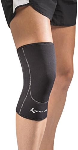 Mueller Sports Medicine Closed Patella Knee Sleeve, Knee Pain Relief Support for Men and Women, Ideal for Arthritis, Sprains, Black