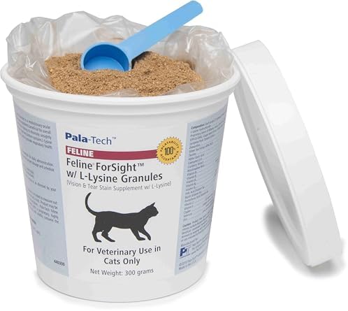 Pala-Tech Forsight L-Lysine for Cats 300g - Immune & Eye Health Support - Cat Lysine Granules for Sneezing, Runny Nose