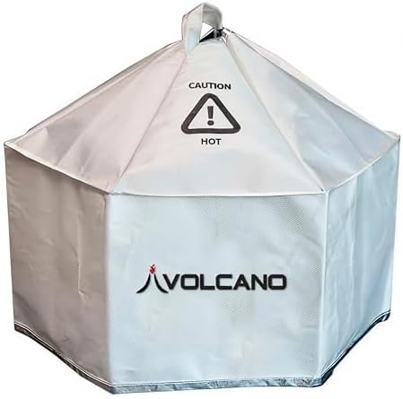 Volcano Lid for Volcano Collapsible Grill, Heat Resistant Polyester Cover, Heat Retention Lid for Baking, Smoking & Dutch Oven Cooking