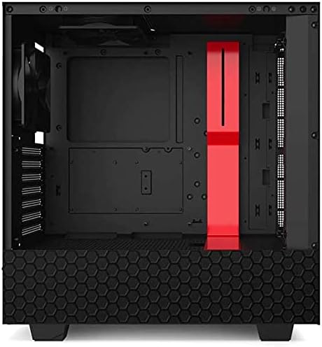 Skinit Decal Gaming Skin Compatible with NZXT H510 Compact ATX Mid-Tower Case - Skinit Originally Designed Black Hex Design