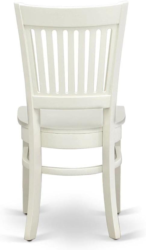 East West Furniture VAC-ESP-W Vancouver Kitchen Dining Chairs - Slat Back Wood Seat Chairs, Set of 2, Espresso