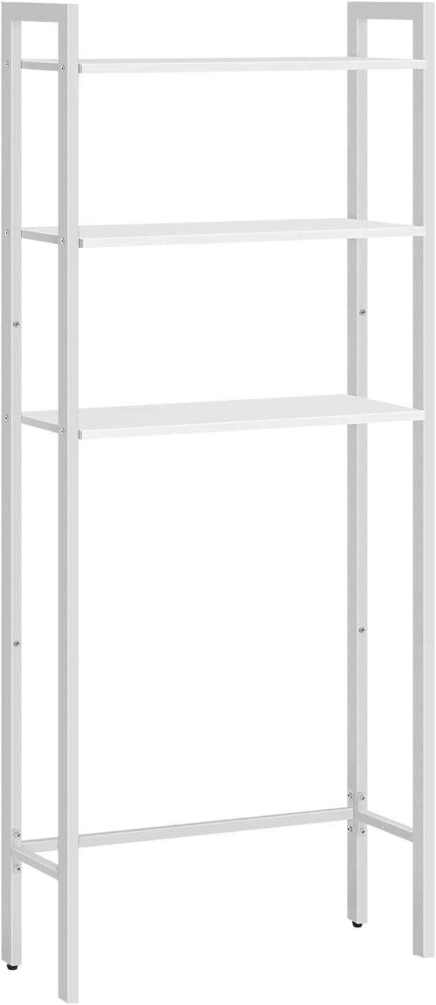 HOOBRO Over The Toilet Storage, 3-Tier Bathroom Organizer Shelf Over Toilet, Freestanding Bathroom Storage Shelves, Space Saver