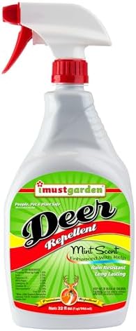 I Must Garden Deer Repellent: Powerful All-Natural Protection, 32oz Mint | Ready to Use Spray - Safe for Plants Pets & Pollinators - Pleasant Scent - Long-Lasting Control