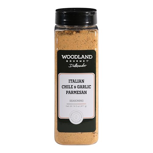 Truffle Parmesan & Black Garlic Seasoning, 18 oz – Gourmet Finishing Cheese Blend with Black Truffle Salt & Fermented Black Garlic, by Woodland Gourmet