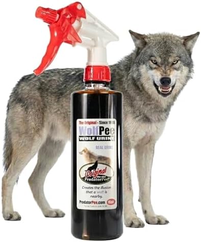 PredatorPee 100% Wolf Urine Natural Predator Scent Outdoor Yard Garden