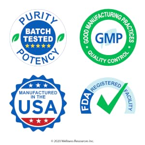 Manufactured in the USA in GMP labs FDA registered highest potency and purity supplement