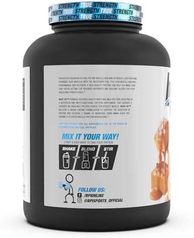 BPI Sports Whey HD Ultra Premium Protein Powder Isolate | Workout Whey Protein Powder For Men & Women for Muscle Gain | Milk Protein Concentrates | Chocolate Cookie/ Vanilla Caramel, 4.07 Pound
