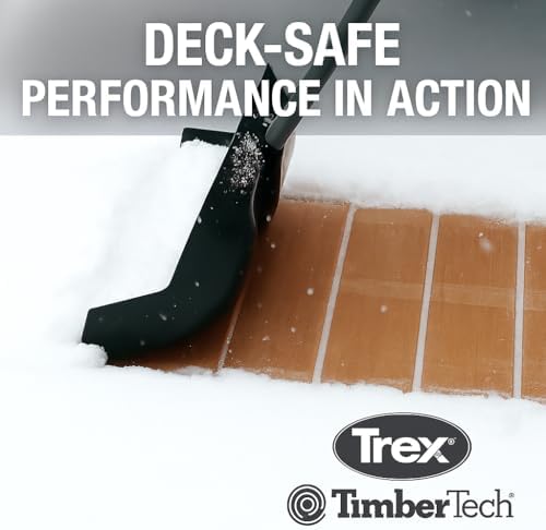 Snow Shovel for Decks & Driveways – Deck Saver™ Crack Jumper 24" Snow Shovel, Won’t Damage Decks