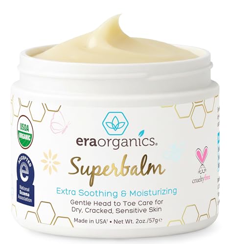Superbalm USDA Organic Healing Ointment for Baby Eczema & Cradle Cap - 2oz | 100% Natural Soothing Superfood Cream for Toddler & Kids - Eczema, Cradle Cap, Baby Acne & Rashes - Non-Toxic, Fragrance-Free