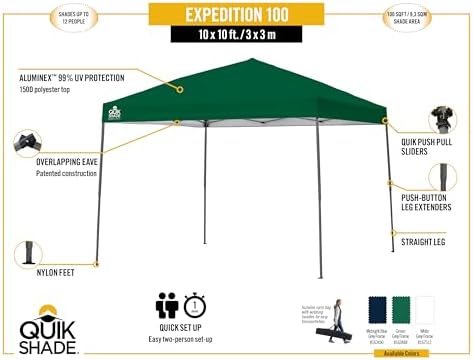 Quik Shade Expedition 100 Team Colors Instant Canopy