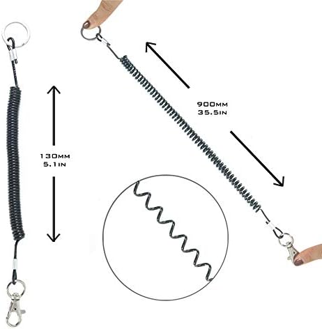 M MAXIMUMCATCH Maxcatch Magnetic Fly Fishing Net Release Holder Retractor with Carabiner Clip and Lanyard