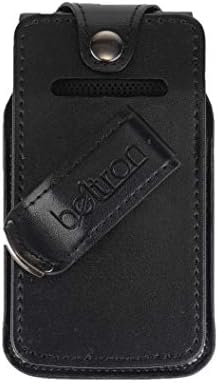 BELTRON Fitted Leather Case for Coolpad Snap 3312A Flip Phone (Boost Mobile, Sprint, T-Mobile, Virgin Mobile) Features: Rotating Belt Clip