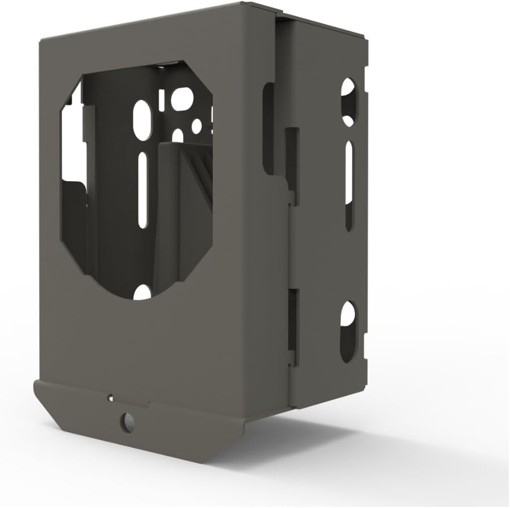 TACTACAM Reveal Security Box, Steel Trail Camera Lock Box | Rust-resistant coating, deters theft & animal damage, padlock compatible, fits X, X2.0