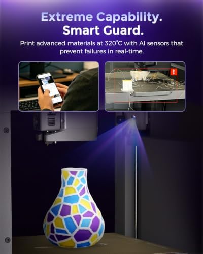 FLASHFORGE Creator 5 4-Toolhead Changer 3D Printer, Multi-Color & Multi-Material Printing, Near-Zero Waste System, 7s FlashSwap, Clean Support Removal