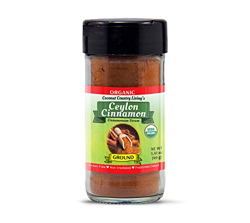 Organic Ceylon Cinnamon Powder 1 lb - True Ground Sri Lanka Spice, Raw | Low Coumarin, USDA Certified, Non-GMO, Gluten Free, Additive Free, for Baking, Cooking, Coffee and Tea, Resealable Pouch