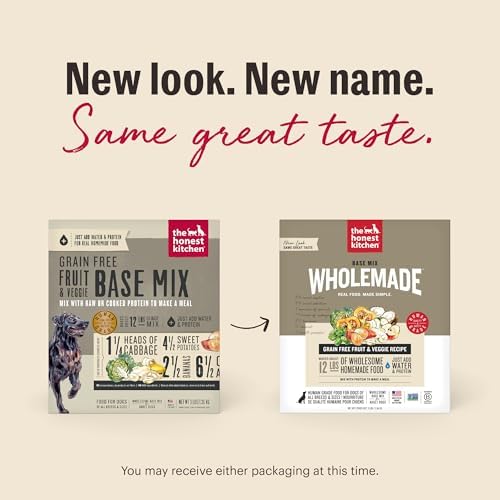 The Honest Kitchen Dehydrated Grain Free Fruit & Veggie Base Mix Dog Food (Just Add Protein), 3 lb Box
