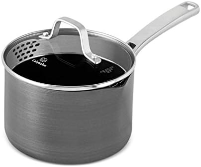 Calphalon 1943876 Classic Nonstick Sauce Pan with Cover, 2.5 quart, Grey