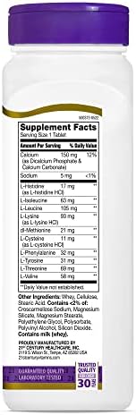 21st Century Daily Amino Acid Tablets, 120 Count | Essential Amino Acids Complex, Muscle Health, Growth & Recovery Support