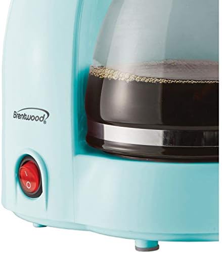 Brentwood TS-213BL 4 Cup Coffee Maker, Blue