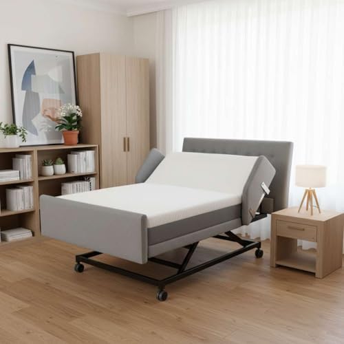Customize Your Own Adjustable Hospital Bed for Home Use with Gel Memory Foam Mattress -Bariatric Queen Size Home Style Full Electric Medical Bed